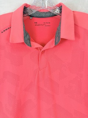Under Armour Polo XL Loose Heat Gear Mens Short Sleeve Shirt